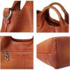 image:imageIswee Womens Genuine Leather Handbags Tote Bag Shoulder Bag Top Handle Satchel Designer Ladies Purse Hobo Crossbody Bags