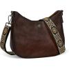 image:imageIswee Genuine Leather Crossbody Bag Ladies Handbags for Everyday Purse Straps Wide Shoulder Strap