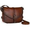 image:imageIswee Genuine Leather Crossbody Bag for Women Lightweight Medium Shoulder Purse with Adjustable Strap Travel Satchel Handbags  Leather Designer Purse Medium Size TravelCoffee