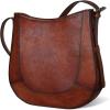 image:imageIswee Genuine Leather Purses for Women Hobo Crossbody Bags Womens Shoulder HandbagsDark Browns