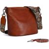image:imageIswee Genuine Leather Purses for Women Vintage Crossbody Bag Womens Shoulder Handbags Designer Hobo Purse