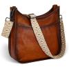 image:imageIswee Genuine Leather Shoulder Bag Functional Crossbody Purse for Travel with Long Shoulder Strap Boho Style