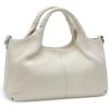 image:imageIswee Genuine Leather Shoulder Bags Purses and Handbags for Women Satchel Designer Cross Body Hobo Medium Size ToteBeige