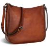 image:imageIswee Leather Crossbody Bag for Women Purses and Handbags Adjustable Shoulder Purse Pocketbooks Travel Hobo Work Tote DailyBrown
