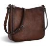 image:imageIswee Leather Crossbody Bag for Women Purses and Handbags Adjustable Shoulder Purse Pocketbooks Travel Hobo Work Tote DailyCoffee