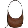 image:imageIswee Leather Crossbody Bags for Women Hobo Bag Lightweight Designer Shoulder Handbags Stylish Crescent PurseCoffee