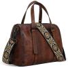 image:imageIswee Leather Purses Shoulder Bag for Women Designer Crossbody Handbags with A Wide Guitar Strap for Replacement