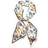 image:imageIswee Silk Scarf for Women Fashion Neck Scarves Purse Scarf for Handbags 56 IN Long Lightweight Hair ScarfColorful Flower Vine