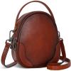 image:imageIswee Small Crossbody Bags for Women Travel Leather Shoulder Bag Mini Purses and Handbags Designer Satchel Ladies Hand BagBrown