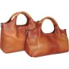 image:imageIswee Womens Genuine Leather Handbags Tote Bag Shoulder Bag Top Handle Satchel Designer Ladies Purse Hobo Crossbody Bags