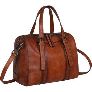 image:imageIswee Genuine Leather Purses for Women Designer Hobo Crossbody Bag Satchel Handbags Top Handle Purses for TravelBrown