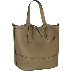 image:imageIswee Genuine Leather Purses for Women Shoulder Handbags Designer Hobo Crossbody Purse Top Handle PurseElephant Gray