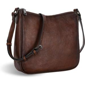 image:imageIswee Leather Crossbody Bag for Women Purses and Handbags Adjustable Shoulder Purse Pocketbooks Travel Hobo Work Tote DailyCoffee