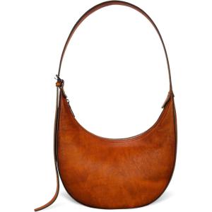 image:imageIswee Leather Crossbody Bags for Women Hobo Bag Lightweight Designer Shoulder Handbags Stylish Crescent PurseBrown