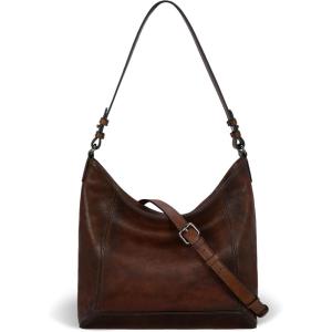 image:imageIswee Leather Crossbody Bags for Women Shoulder Handbag Genuine Purse and handbag Medium Size hobo Shoulder SatchelCoffee