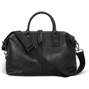 image:imageIswee Satchel Bag Black Leather Purses for Women Tote Purse and A Adjustable Shoulder Strap