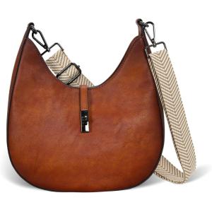 image:imageIswee Shoulder Purses Vintage Satchel Bag for Women Hobo Handbag Straps Crossbody Long Shoulder Strap
