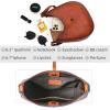 image:imageIswee Leather Shoulder Bag Designer Crossbody Bags for Women Crescent Purse Hobo Handbags Everyday PurseBrown