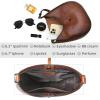 image:imageIswee Leather Shoulder Bag Designer Crossbody Bags for Women Crescent Purse Hobo Handbags Everyday PurseCoffee
