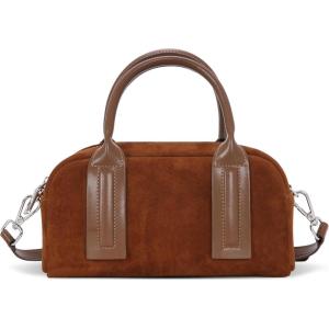 image:imageIswee Suede Bag Designer Crossbody Bags for Women Small Shoulder Purse Ladies Handbags Travel Work BagBrown