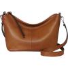 image:imageIswee Soft Leather Handbags for Women Purses Brown Shoulder Bags Cross Body Bag Satchel Tote Travel Bag Hobo Sorrel