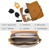 image:imageIswee Genuine Leather Purses for Women Crossbody Bags Designer Shoulder Handbags Ladies Purses Casual BagBrown