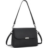 image:imageIswee Genuine Leather Purses for Women Crossbody Bags Designer Shoulder Handbags Ladies Purses Casual BagBlack