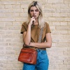 image:imageIswee Crossbody Bags for Women Rfid Travel Medium Leather Purse Shoulder Handbag with Adjustable Strap Multiple PocketsBrown