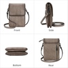 image:imageIswee Leather Crossbody Bags for Women RFID Blocking Cell Phone Purse Small AntiTheft Zippered with Card slotsGrey