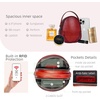 image:imageIswee Small Crossbody Bags for Women Travel Leather Shoulder Bag Mini Purses and Handbags Designer Satchel Ladies Hand BagWine