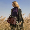 image:imageIswee Genuine Leather Purse Shoulder Bag for Women Satchel Handbag Tote  Large Vintage Leather Cross Body Purses and Handbags Daily Work Travel Tote Bag Satchel HoboBrown