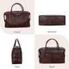 image:imageIswee Genuine Leather Satchel Handbag for Women Purse Shoulder Tote Bag  Brown Purse Soft Leather Shoulder Bag Top Handle Crossbody Handbags Large Capacity Vintage Work Travel Hobo BagsCoffee