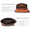 image:imageIswee Leather Crossbody Bag Women Purse and Handbag with Built in Wallet  Multiple RFID Card Slot2 Adjustable Shoulder StrapsMedium SizeGenuine LeatherPerfect for Daily Use and Weekend TravelBrown