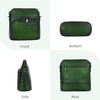 image:imageIswee Leather Crossbody Bag Women Purse and Handbag with Built in Wallet  Multiple RFID Card Slot2 Adjustable Shoulder StrapsMedium SizeGenuine LeatherPerfect for Daily Use and Weekend TravelGreen
