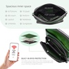 image:imageIswee Leather Crossbody Bag Women Purse and Handbag with Built in Wallet  Multiple RFID Card Slot2 Adjustable Shoulder StrapsMedium SizeGenuine LeatherPerfect for Daily Use and Weekend TravelGreen