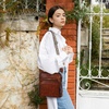 image:imageIswee Leather Crossbody Bag Women Purse and Handbag with Built in Wallet  Multiple RFID Card Slot2 Adjustable Shoulder StrapsMedium SizeGenuine LeatherPerfect for Daily Use and Weekend TravelCoffee