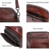 image:imageIswee Leather Crossbody Bag Women Purse and Handbag with Built in Wallet  Multiple RFID Card Slot2 Adjustable Shoulder StrapsMedium SizeGenuine LeatherPerfect for Daily Use and Weekend TravelCoffee