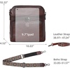 image:imageIswee Leather Crossbody Bag Women Purse and Handbag with Built in Wallet  Multiple RFID Card Slot2 Adjustable Shoulder StrapsMedium SizeGenuine LeatherPerfect for Daily Use and Weekend TravelCoffee