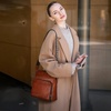 image:imageIswee Leather Crossbody Bag Women Purse and Handbag with Built in Wallet  Multiple RFID Card Slot2 Adjustable Shoulder StrapsMedium SizeGenuine LeatherPerfect for Daily Use and Weekend TravelBlack