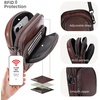 image:imageIswee Leather Crossbody Purse for Women Small Shoulder Purse Phone Bag  Small Crossbody Bag Everyday Women Purses and Handbags RFID Travel Phone Purse Soft Shoulder Purse with Adjustable StrapCoffee