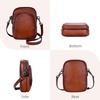 image:imageIswee Leather Crossbody Purse for Women Small Shoulder Purse Phone Bag  Small Crossbody Bag Everyday Women Purses and Handbags RFID Travel Phone Purse Soft Shoulder Purse with Adjustable StrapBrown
