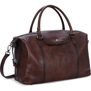 image:imageIswee Genuine Leather Satchel Handbag for Women Purse Shoulder Tote Bag  Brown Purse Soft Leather Shoulder Bag Top Handle Crossbody Handbags Large Capacity Vintage Work Travel Hobo BagsCoffee