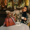 image:imageIswee Leather Tote Bag Women Purses and Handbags Shoulder Square Work BagCoffee