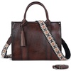 image:imageIswee Leather Tote Bag Women Purses and Handbags Shoulder Square Work BagCoffee