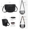 image:imageIswee Leather Crossbody Bags for Women Purses and Handbags Shoulder BagBlack