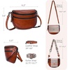 image:imageIswee Leather Crossbody Bags for Women Purses and Handbags Shoulder BagBrown