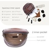 image:imageIswee Leather Crossbody Bags for Women Purses and Handbags Shoulder BagCoffee