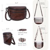 image:imageIswee Leather Crossbody Bags for Women Purses and Handbags Shoulder BagCoffee