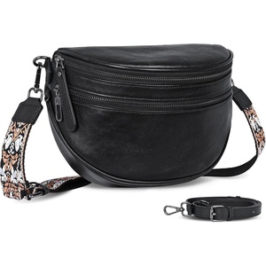 image:imageIswee Leather Crossbody Bags for Women Purses and Handbags Shoulder BagBlack