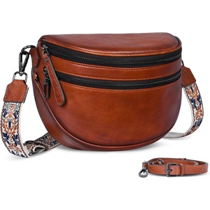 image:imageIswee Leather Crossbody Bags for Women Purses and Handbags Shoulder BagBrown